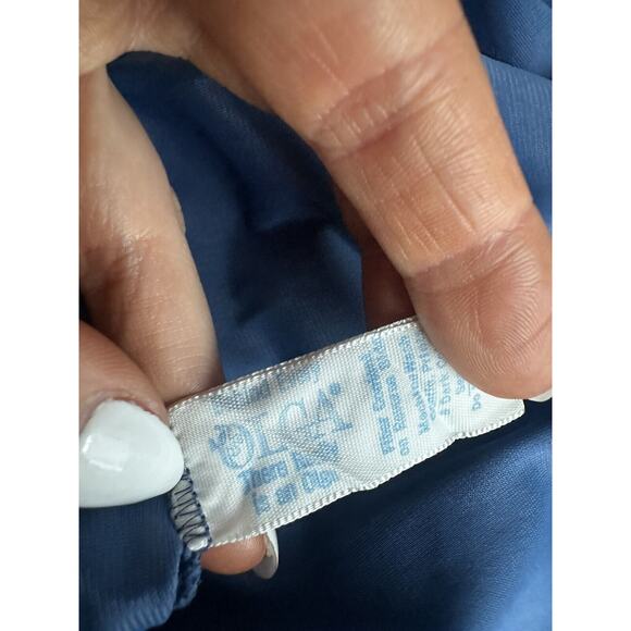 Olga 70’s 9295 Size Medium Navy Blue Full Sweep Nightgown - Picture 5 of 10